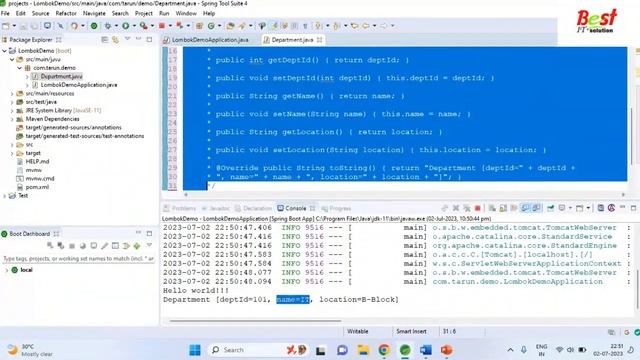 Lombok Installation in spring boot project смотреть онлайн