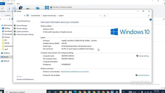 comment activer mon pc portable w10 2022 ✌✌✌✌ смотреть онлайн