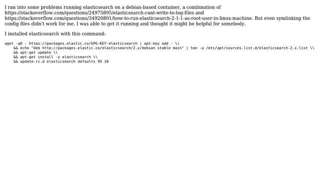How can I run elasticsearch on a docker container using supervisor? смотреть онлайн