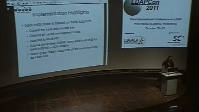 LDAPCon 2011 - "Memory-mapped Database for OpenLDAP" смотреть онлайн