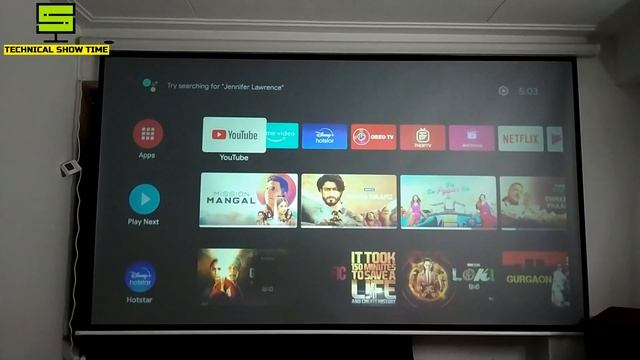124 Inch 4K HD Grey Projection Screen ? Wireless Remote Operated |Unboxing & Review смотреть онлайн