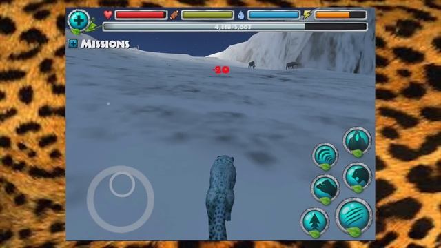 Snow Leopard Simulator -By Gluten Free Games -Compatible With IPhone, IPad, And IPod Touch.