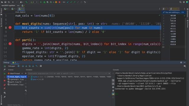 Advent of Code 2021 Day 3, Part 1, Python Solution смотреть онлайн