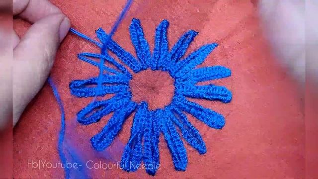 Hand Embroidery Super Easy Amazing Needle & Thread Woven Work Flower| Decorative Stitch Needle Art смотреть онлайн
