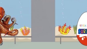 Киндер сюрпризы и морские животные. Грузовик везет киндер сюрпризы. Мультик для детей