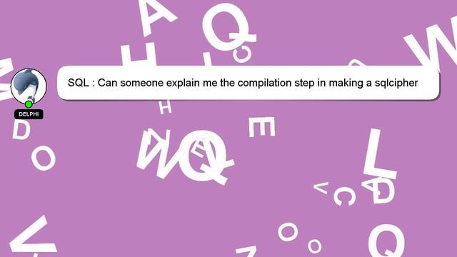 SQL : Can someone explain me the compilation step in making a sqlcipher binary file? смотреть онлайн