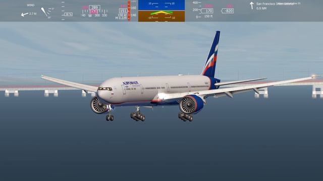 мягкая посадка на boeing 777-300 ER в сан-франциско смотреть онлайн