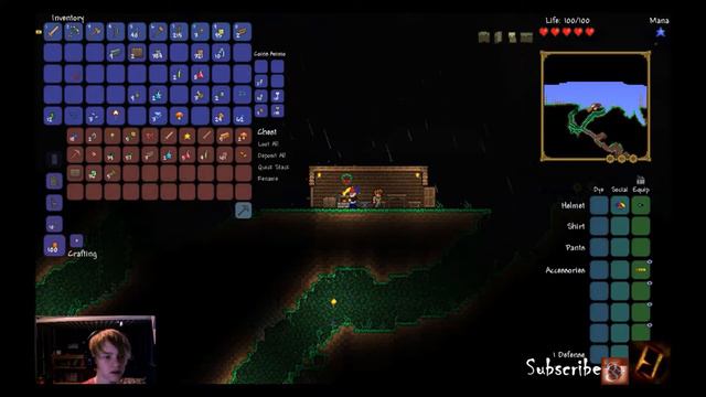 Terraria: Noob Survival- Episode 5 EXPLORING EVERYTHING смотреть онлайн
