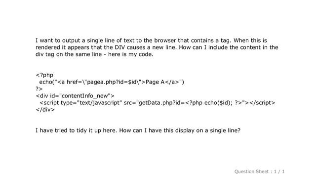 CSS : How do I prevent DIV tag starting a new line? смотреть онлайн