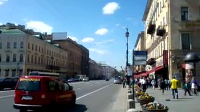 Санкт-Петербург. Невский проспект. Солнечный день. смотреть онлайн