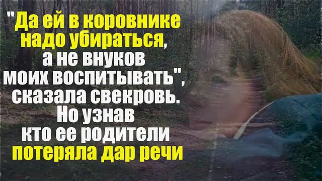 "Да ей в коровнике надо убираться, а не внуков моих воспитывать", сказала свекровь. Но узнав кто ее смотреть онлайн