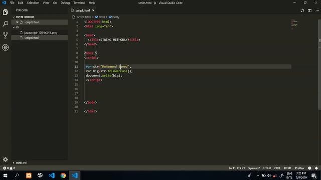js toLowerCase & toUpperCase #16 смотреть онлайн
