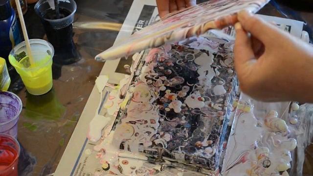 FLUID ART в технике BLOOM / Два варианта. смотреть онлайн