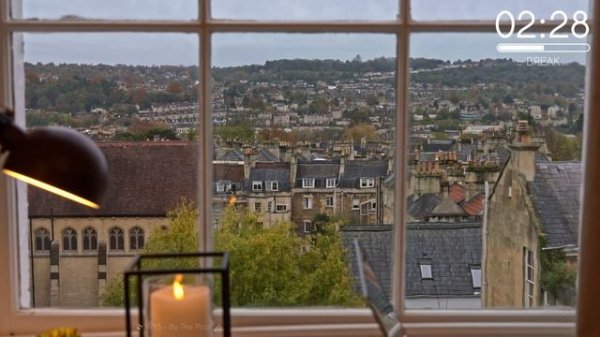 2-Hour Study with Me Cloudy England Town ⛅️ Pomodoro 30-5 Relaxing Lo-Fi Day 131