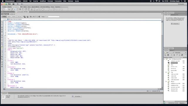 Dreamweaver CS 6 - Paso 16B - Formulario en PHP смотреть онлайн
