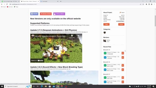 How To Install FORGE For Minecraft 1.19 and Install Mods in 1.19 | Minecraft Tutorial смотреть онлайн
