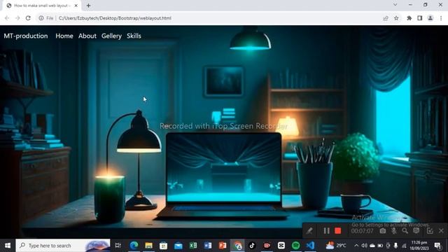How make a one page web-layout while using HTML | CSS | Bootstrap #subscribe #coding #web #fyp смотреть онлайн