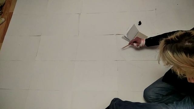 Небольшой гигантский арт котшек 6x6 листов А3 :D смотреть онлайн