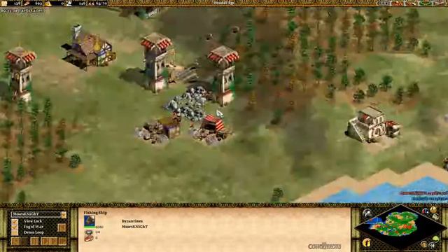 1v1 byzs vs spain nomad age of empires 2 1.0c on gameranger tower rush смотреть онлайн
