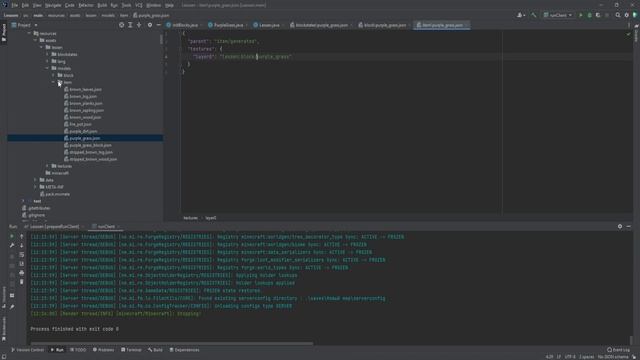 Урок 13 Minecraft 1 16 5 Forge добавление травы и доработка дёрна смотреть онлайн
