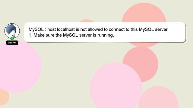 MySQL : host localhost is not allowed to connect to this MySQL server смотреть онлайн