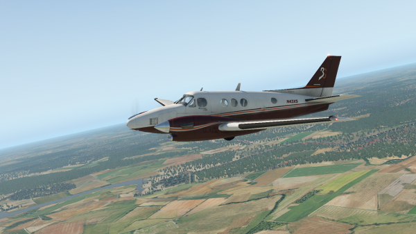 Взлет на King Air C90. Домодедово.