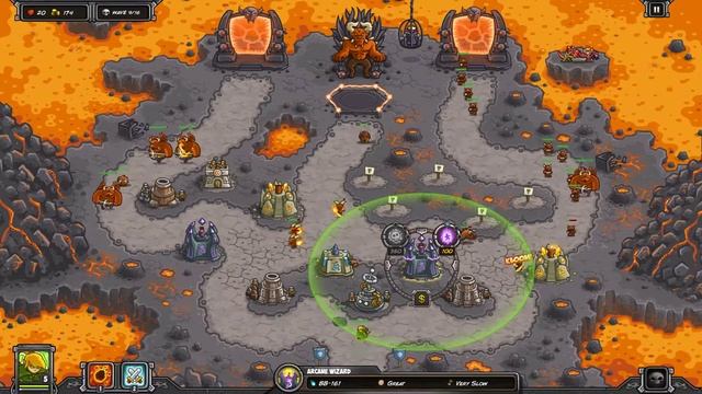Just playin' Kingdom Rush Lvl 26 Campaign *** Pandemonium *** Moloch Boss Fight *** смотреть онлайн