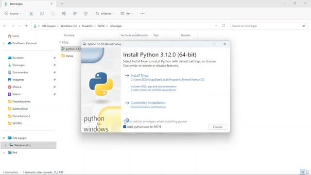 Instalación paso a paso de Python Windows 10 смотреть онлайн