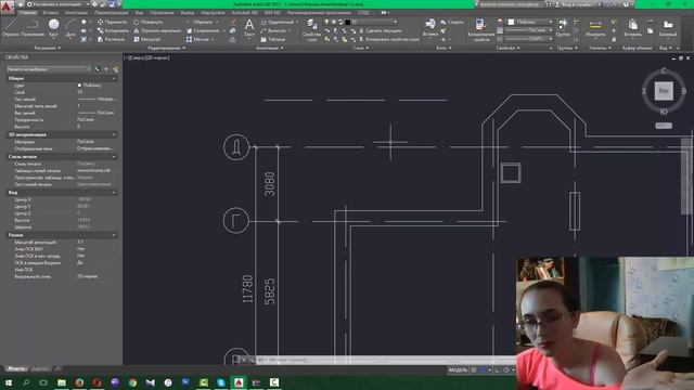 AutoCAD 2015 размеры по ГОСТу на строительном чертеже смотреть онлайн
