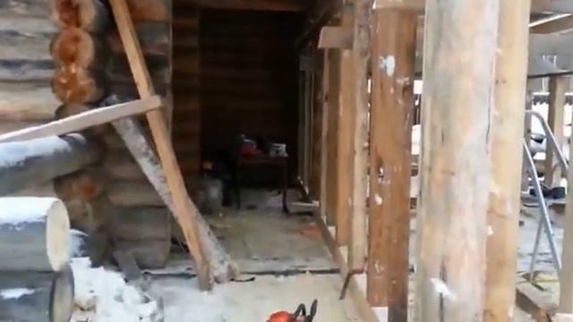 Перестройка деревянного дома. Каркас пристройки смотреть онлайн