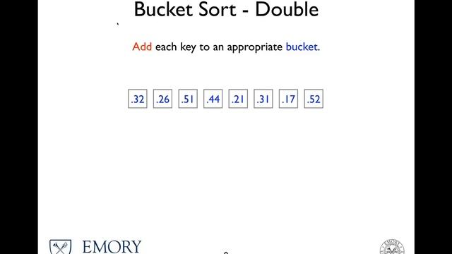 Bucket Sort смотреть онлайн