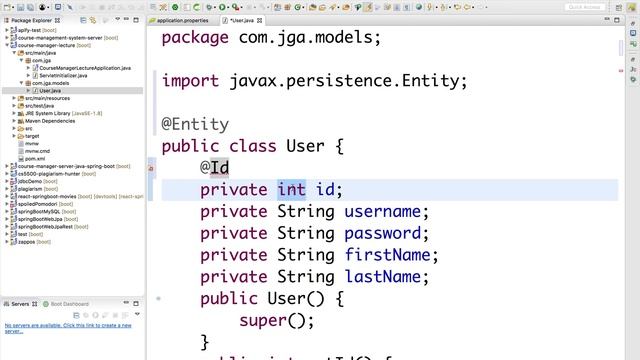 0012005 User java data model, UserRepository смотреть онлайн