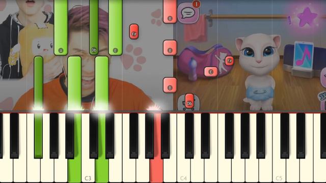 THE CREEPY TALKING ANGELA SONG! - LankyBox смотреть онлайн