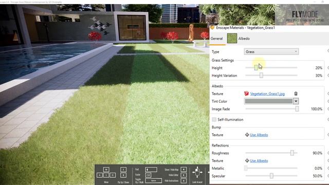 ADJUSTABLE PHOTOREALISTIC GRASS In Enscape 2.4 - New Feature Tutorial