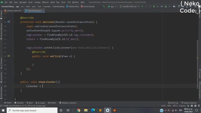 Calendar Dialog ( Android Studio ) смотреть онлайн