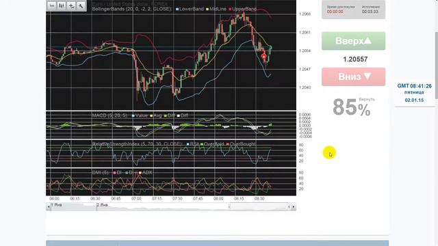 Торговля бинарными опционами 02.01.2015. Видео смотреть онлайн