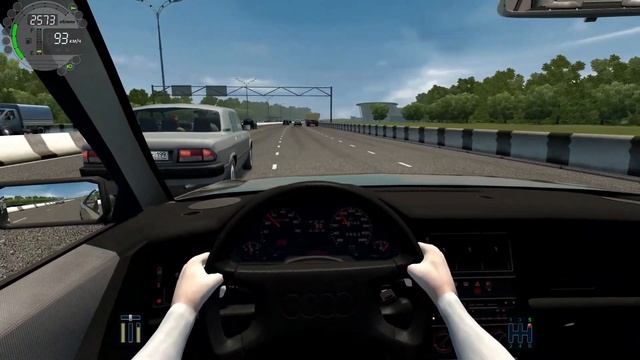 City Car Driving-ОБЗОР,ОТ ПЕРВОГО ЛИЦА,КАТАЮСЬ НА Audi 80 1.8 смотреть онлайн