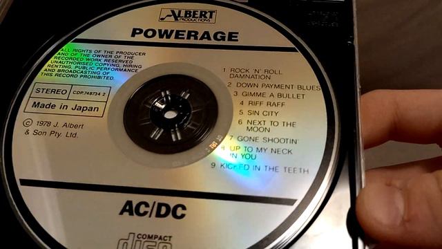 Обзор CD. AC/DC - Powerage EMI CDP 7487342 1988г смотреть онлайн