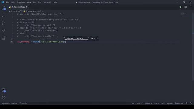 [07] Learn Python - If Statements смотреть онлайн