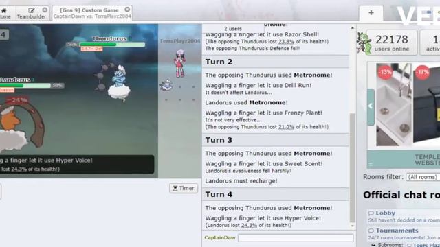 Legendary Pokemon Metronome Tournament - Top 64 - Thundurus Vs Landorus смотреть онлайн