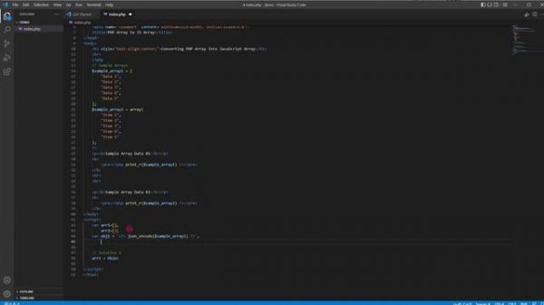 Converting PHP Array into JavaScript Array Tutorial