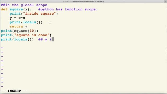 chapter1Part2, Python Function Scope смотреть онлайн