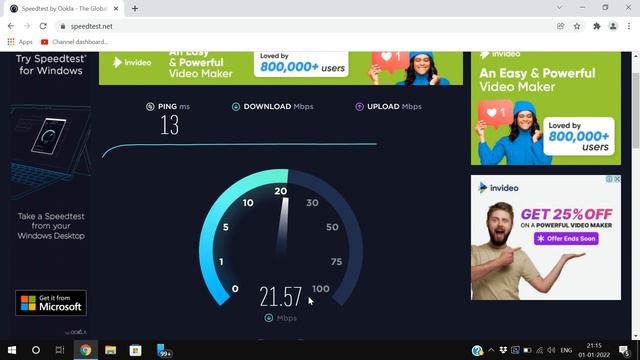HOW TO CHECK INTERNET DOWNLOAD AND UPLOAD SPEED || SPEED TEST смотреть онлайн