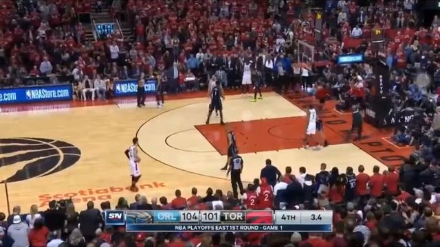 DJ Augustin GAME-WINNER, Kawhi airballs 3-pointer Raptors vs Magic Game 1 смотреть онлайн
