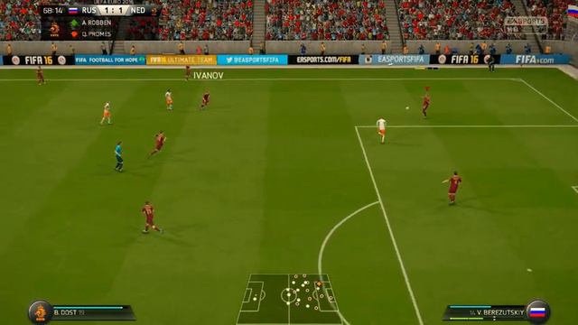 FIFA 16 UEFA EURO 2016 РОССИЯ-НИДЕРЛАНДЫ 1/8 !ПОВТОР ЕВРО 2008!?? смотреть онлайн