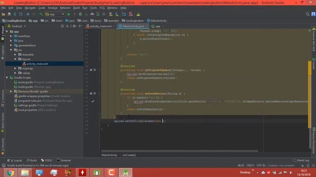 Android Studio Tutorial - Loading Button смотреть онлайн