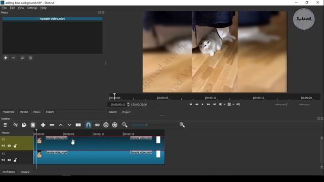 How to add a blurred background to a vertical video in shotcut смотреть онлайн