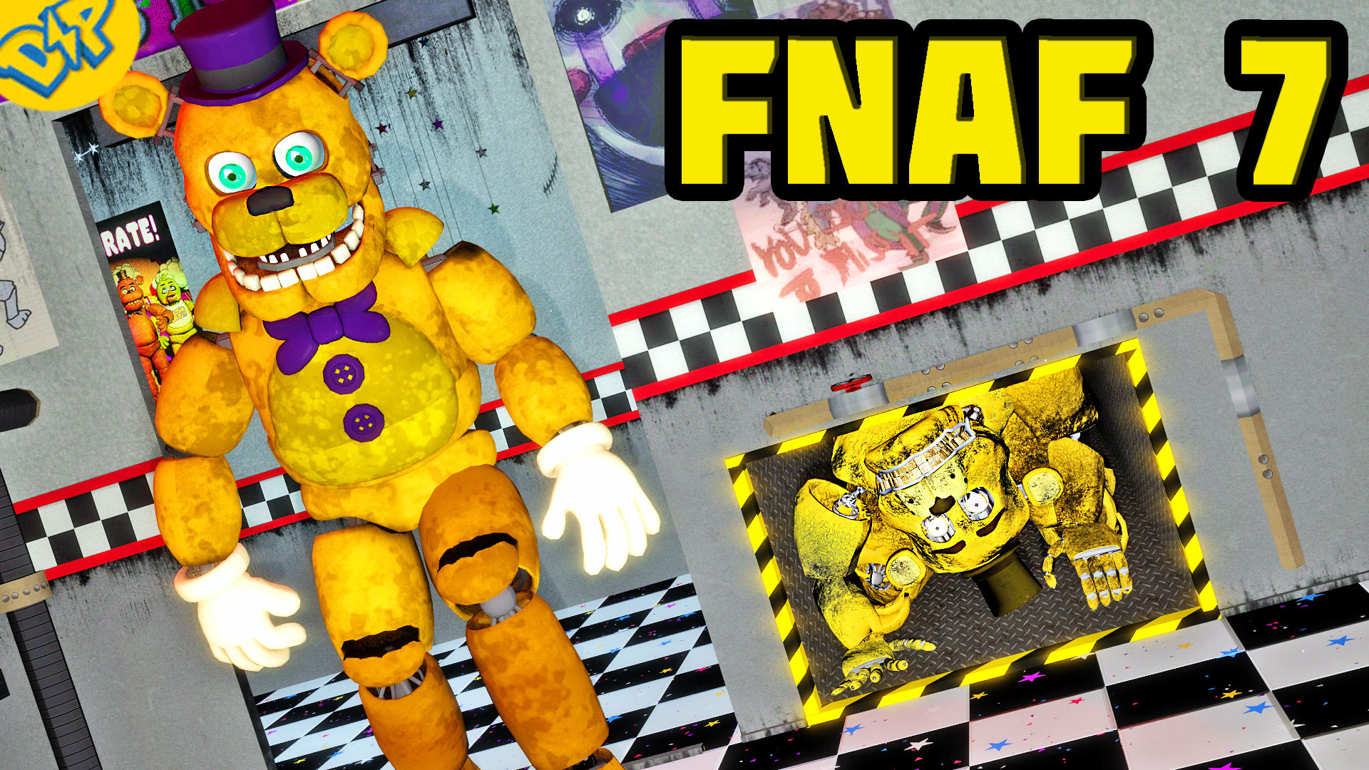 СТРАШНЫЕ АНИМАТРОНИКИ ФНАФ 7 МОД || Garry's Mod FNAF 7 COOP смотреть онлайн