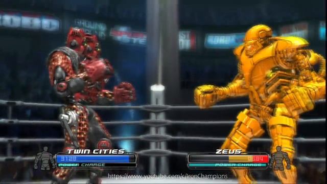 REAL STEEL THE VIDEO GAME - TWIN CITIES vs ZEUS (XBOX360/PS3) смотреть онлайн