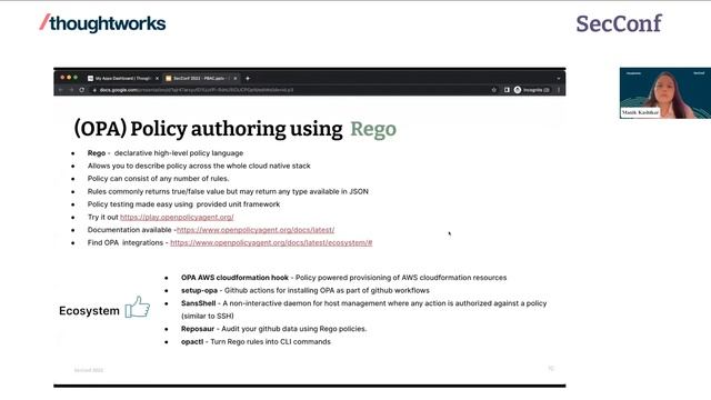 AUTHORIZATION USING POLICY AS CODE | SecConf 2022 | Manik Kashikar смотреть онлайн